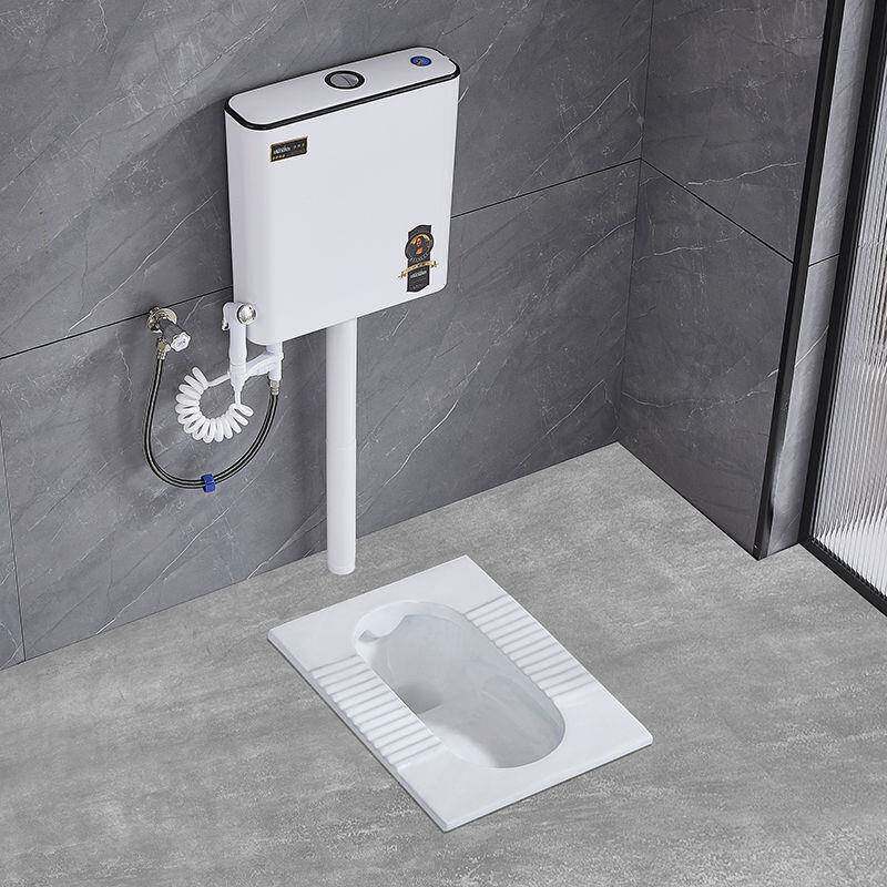 家用陶瓷蹲卫防便器冲水箱整套装490生间池大便器便厕所蹲坑式臭