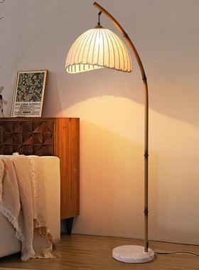 落中地灯客复古侘寂中国风式禅意床民宿竹67567艺厅茶室书房阅读