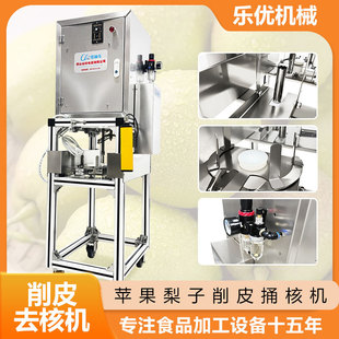 罐头商用瓜果削皮机 全自动不锈钢削皮机红青苹果去皮捅核分块机