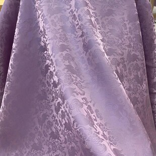 云花穿兔纱感民族风演艺汉服新年比甲长衫 复古浮雕提花马面裙面料