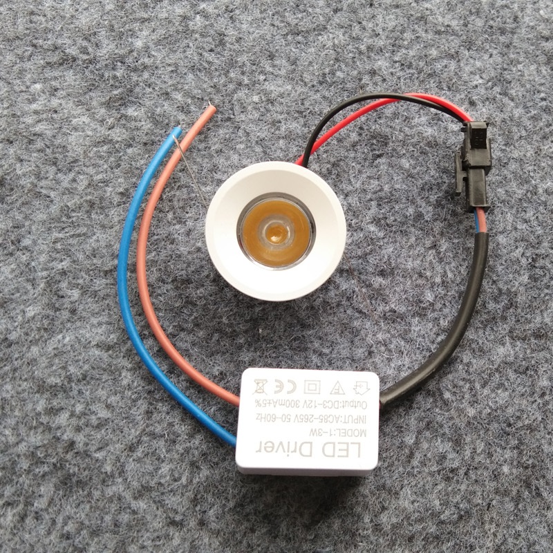 超薄led迷你小射灯1W3瓦开孔2.5cm2.8公分嵌入式酒柜展示柜牛眼灯