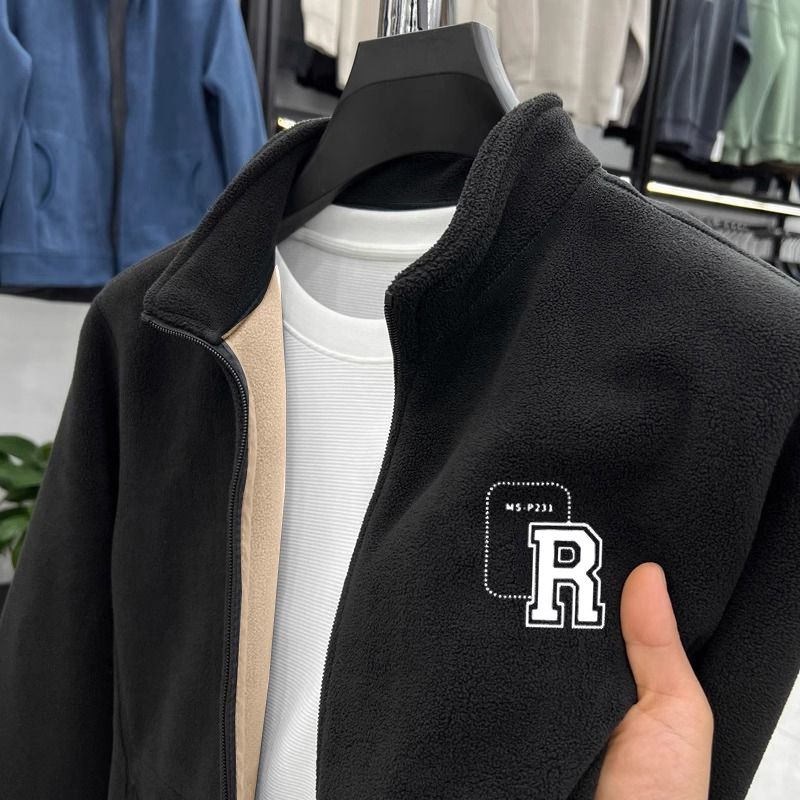 秋冬新款卫衣外套男双面奥粒绒夹克衫保暖外搭长袖立领休闲上衣潮,男装,时尚防晒服,淘宝优惠券,粉丝福利购,淘宝优惠卷