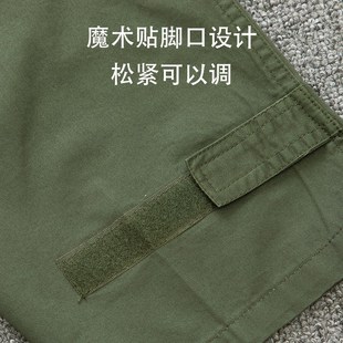 夏季纯棉工装裤耐磨宽松劳保裤男士工作服裤子电焊工服直筒休闲裤