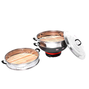 电锅商用铸铁锅特大容量50CM电炒锅一体式炒菜锅家用多功能电热锅