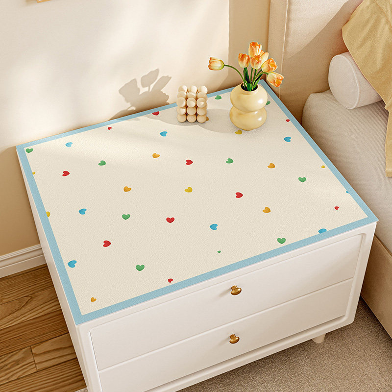 卧室床头柜盖布皮革桌面保护垫家用轻奢高级感防水防烫垫万能盖巾,居家布艺,床头柜盖布,淘宝优惠券,粉丝福利购,淘宝优惠卷