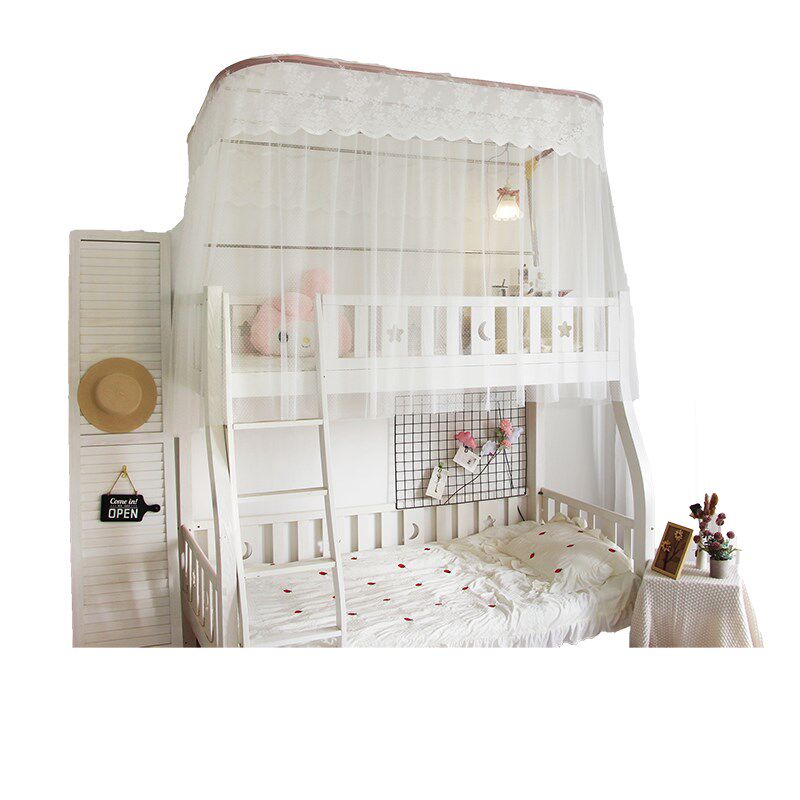 欧式儿童房梯形子母床上铺U型导轨支架蚊帐母婴级公主加密防蚊A类,床上用品,蚊帐,淘宝优惠券,粉丝福利购,淘宝优惠卷