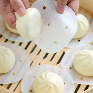 烘焙蒸笼纸蒸馒头包子点心硅油纸防油蒸笼小笼包垫底纸不粘纸垫