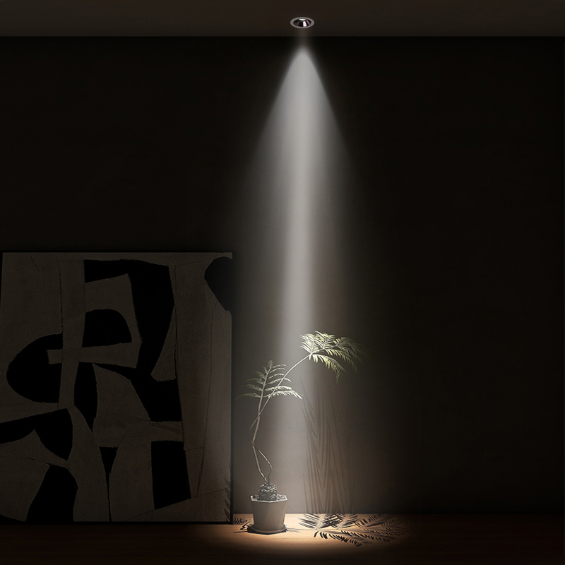 至御小角度聚光射灯光束角嵌入家用55/75孔玄关餐桌茶室氛围