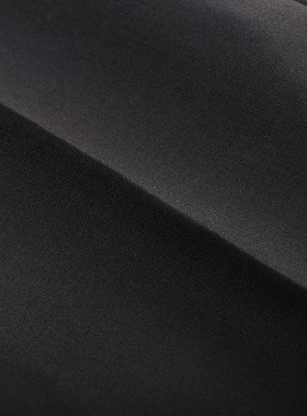 设计师款细腻轻盈保暖精纺70%羊毛男西裤修身剪裁小脚长裤黑色