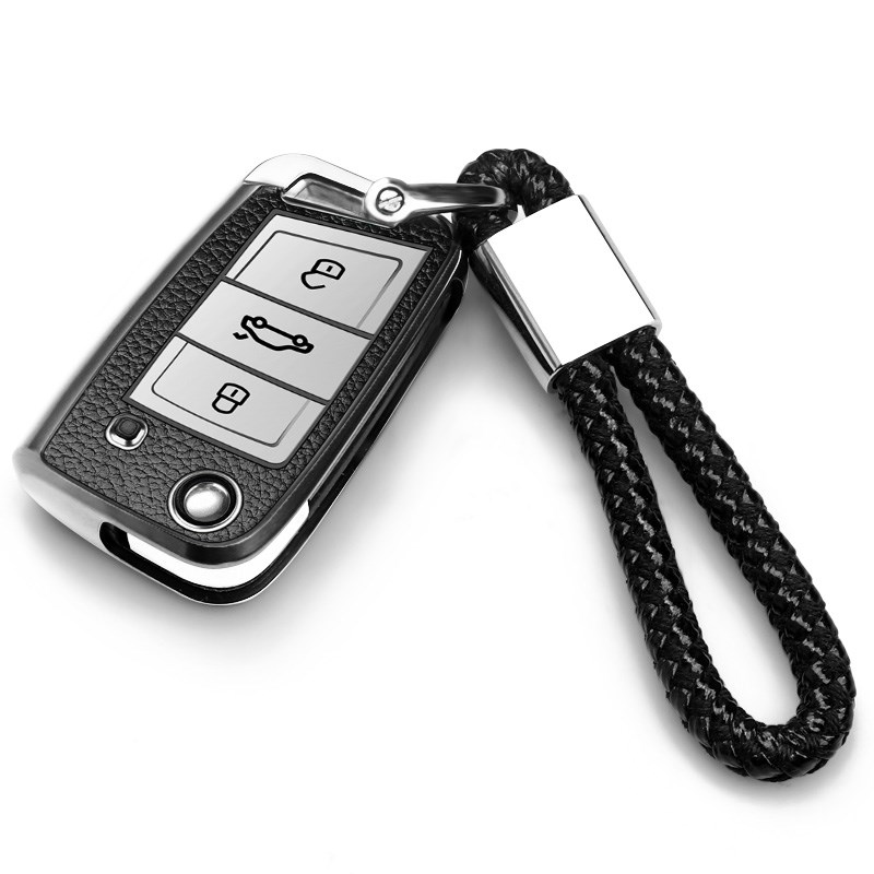 适用大众23款全新朗逸汽车新锐新逸/新愿版小车锁匙扣壳钥匙包套