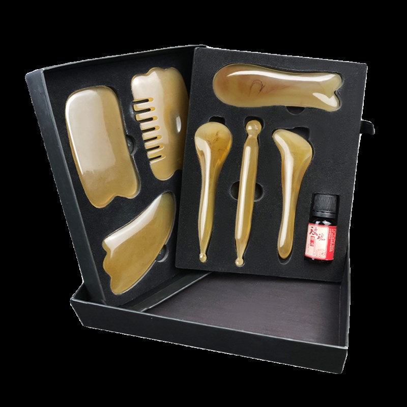 美容刮痧板套装家用拨筋棒眼部穴位按摩板全身通用脸面部点穴工具