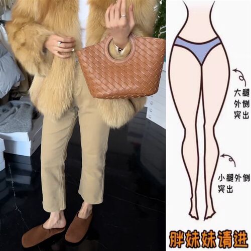 卡其色百搭直筒牛仔裤子女2024年冬季新款加绒高腰显瘦九分烟管裤