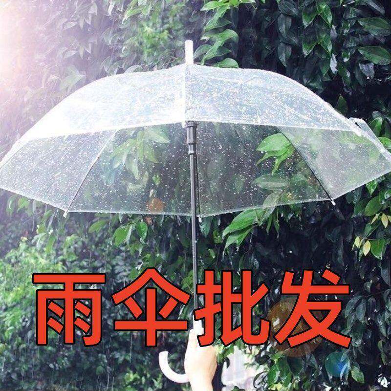 010透把红明雨194伞直杆长柄伞广告礼品彩色网小清新厂家直销