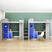 上床下桌公寓学校宿单舍床员工宿舍人床上床hlm 1552下家柜组床合