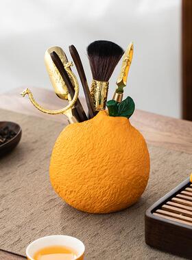 创意丑橘君大茶道六子套装功夫51427茶具桌泡茶工具茶道配茶件夹