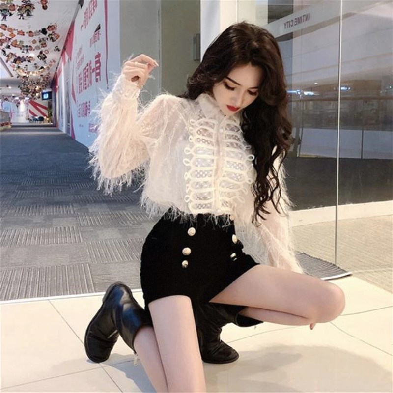 两件套网红套装春秋新款2024衬衫高腰裤子时尚阔腿裤女装气质洋气