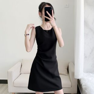 2021新款夏白色修身显瘦短款气质连衣裙晚宴年会小个子生日礼服女