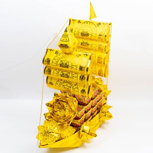 莲花法船材料包 极乐世界折纸 大悲咒 七月普渡 清明 元宝纸船