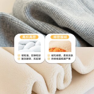 特厚女童打底裤一条过冬外穿冬季保暖裤中大童羊羔绒加绒加厚裤子