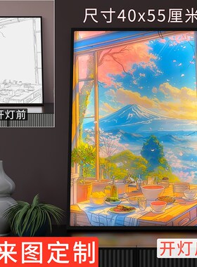 大尺寸鬼屋密室逃脱剧本杀背景墙发灯光画装饰画识别设计作业定制