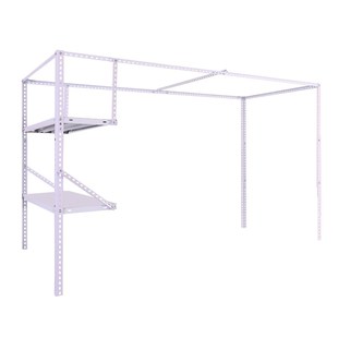 大学生宿舍上铺角钢支架寝室床帘杆子床架学生蚊帐架子单人床杆