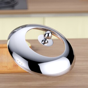 不锈钢锅盖家用炒菜锅蒸锅通用30加厚汤锅32cm铁锅28厘米圆形盖子