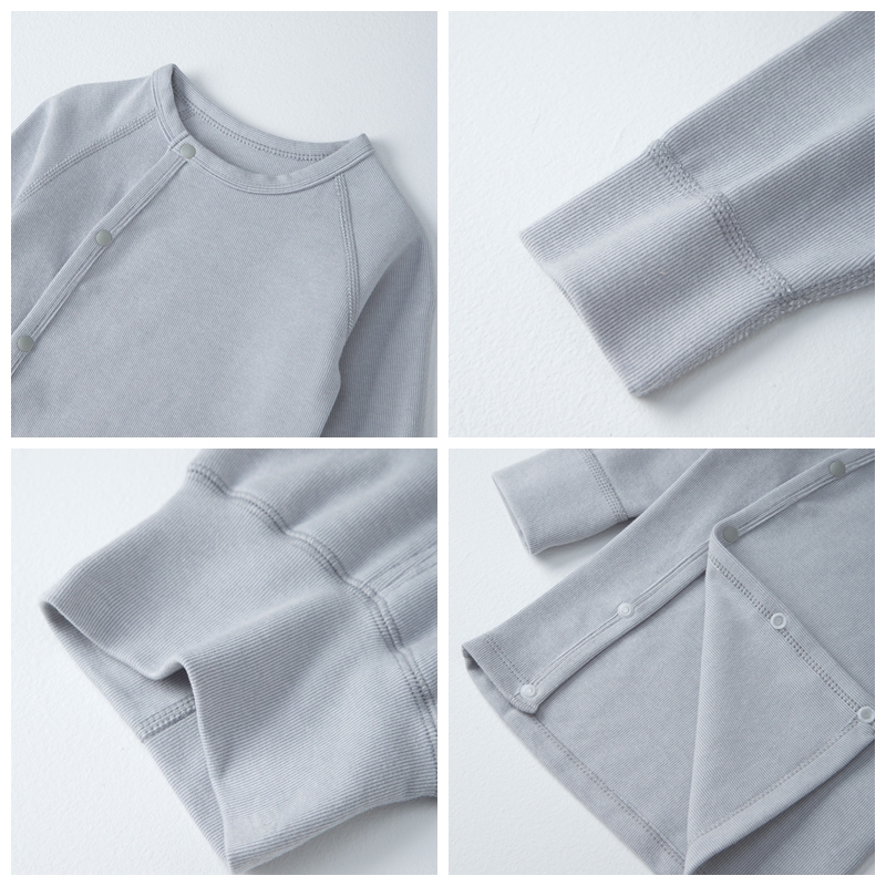 婴儿纯棉家居服宝宝秋衣卫生裤舒绒棉斜开襟高腰护肚套装秋装春秋