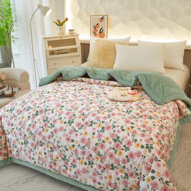 可机洗全棉豆豆被冬款大人双人被春秋冬季绒单人加厚成人纯棉被子,床上用品,化纤被,淘宝优惠券,粉丝福利购,淘宝优惠卷