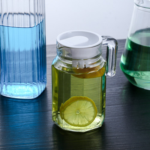 家用玻璃冷水壶凉水壶耐热大容量果汁壶冰水壶果汁杯啤酒扎壶包邮