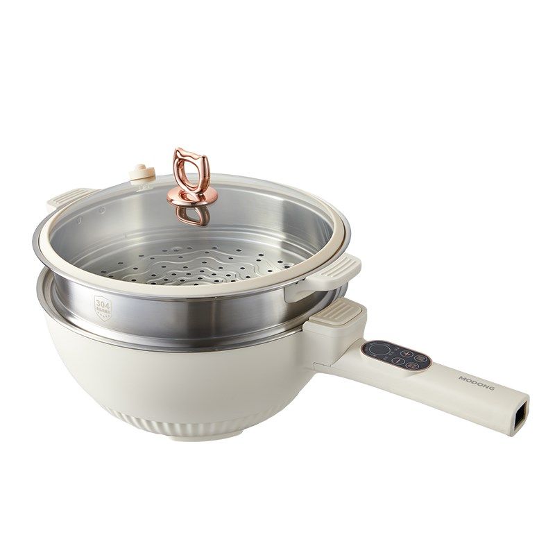 摩动电炒锅炒菜不粘锅家用多功能电锅蒸煮一体锅6L电高压锅微压锅