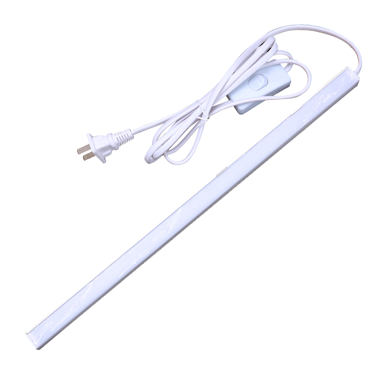 220VLED灯灯条直角硬灯条带开关学生宿舍展柜货架LED硬灯条220V