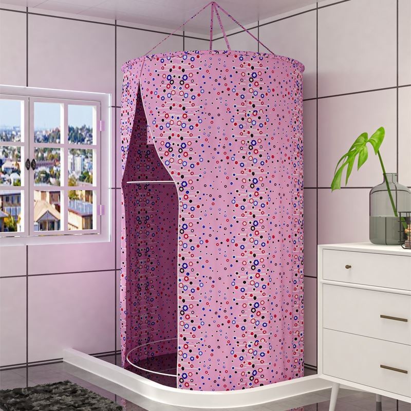 浴照浴罩宝宝冬天在家洗澡不冷神器农村家庭浴室圆形浴帘保温保暖