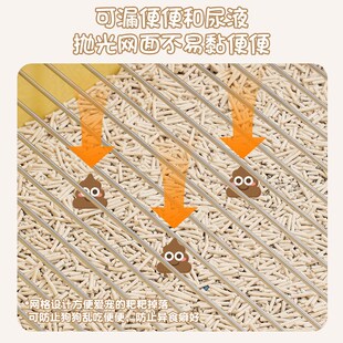 创格宝宠物狗狗厕所不锈钢网架防踩屎防踩尿砂盆加厚中小型犬便盆