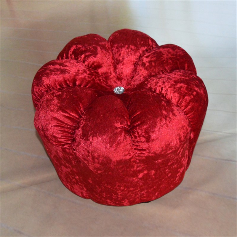 创意南瓜凳单人圆形布艺沙发凳坐凳换鞋凳懒人脚踏试鞋凳墩子