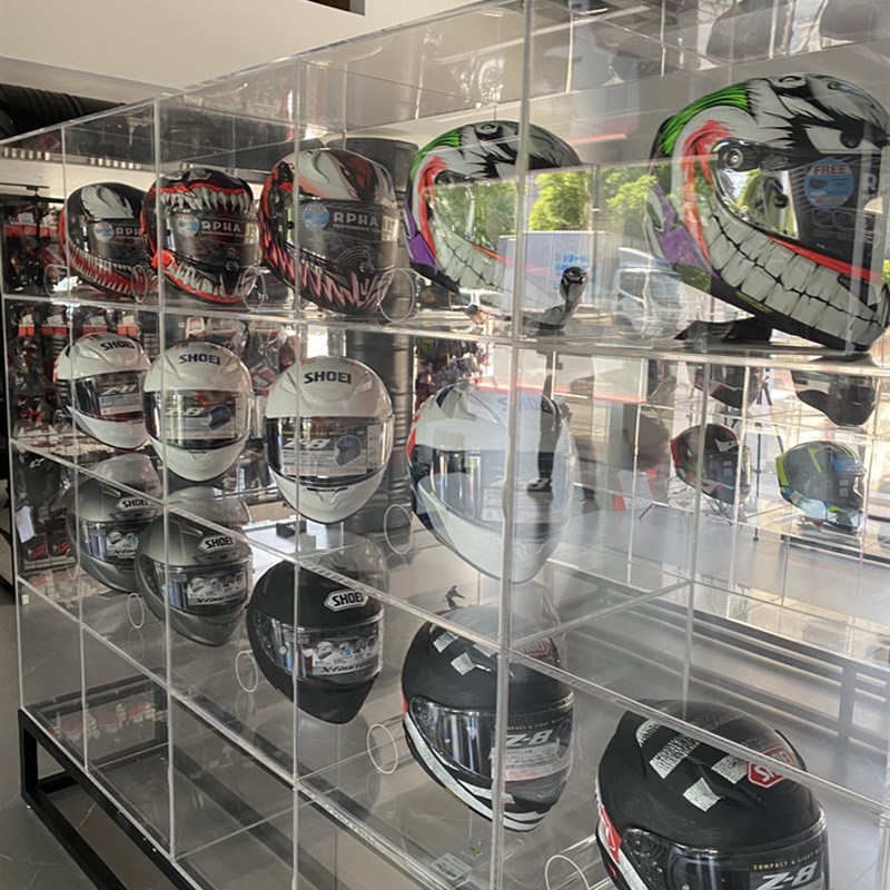 亚克力透明展示架货柜定制化妆品展示架鞋包置物架陈列架道具加工