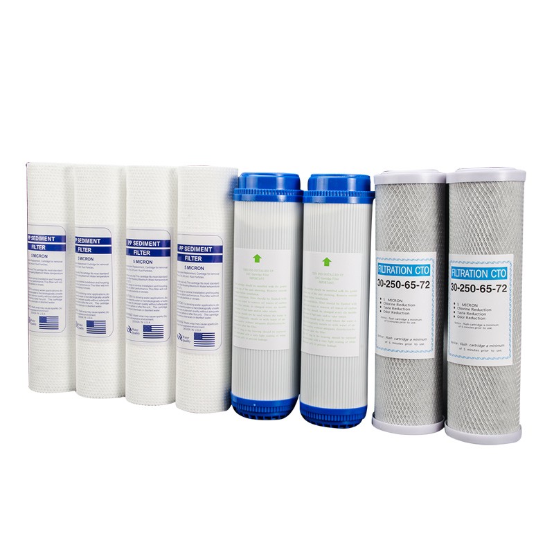 净水器滤芯通用套装10寸家用纯水机前置pp棉活性炭过滤棉三级配件