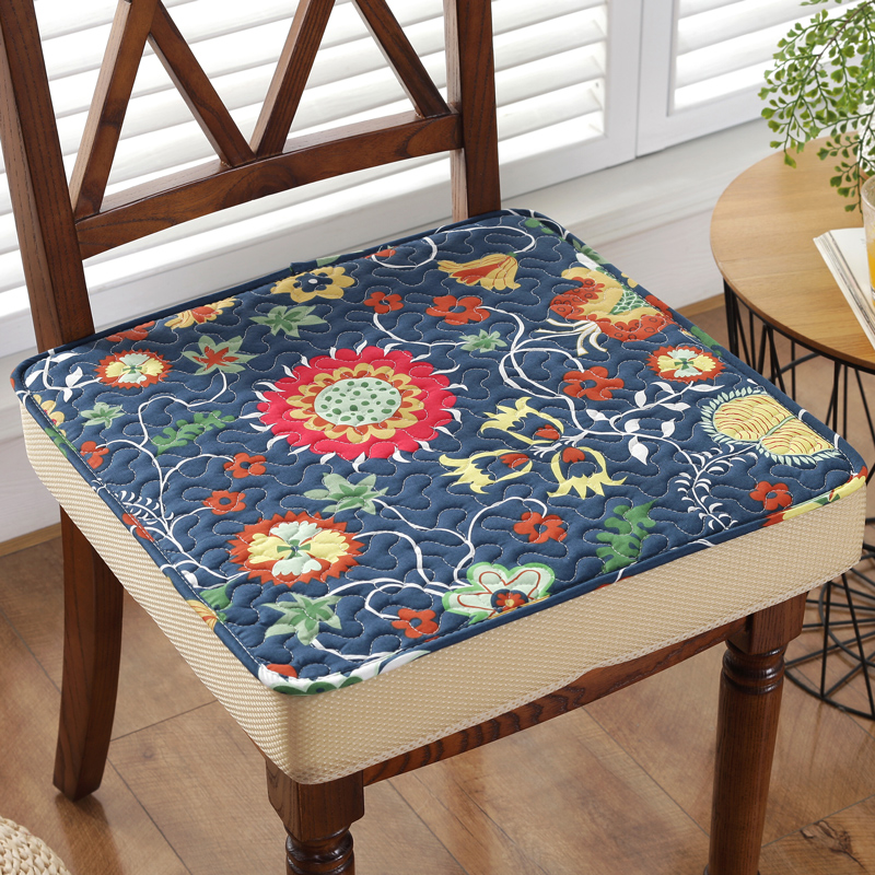 夏季海绵增高椅子垫四季通用布艺加厚电脑坐垫防滑餐椅垫汽车座垫