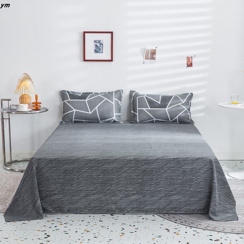 简约水洗棉四件套1.8床上用品被套被单学生宿舍床单人1.5三件套男