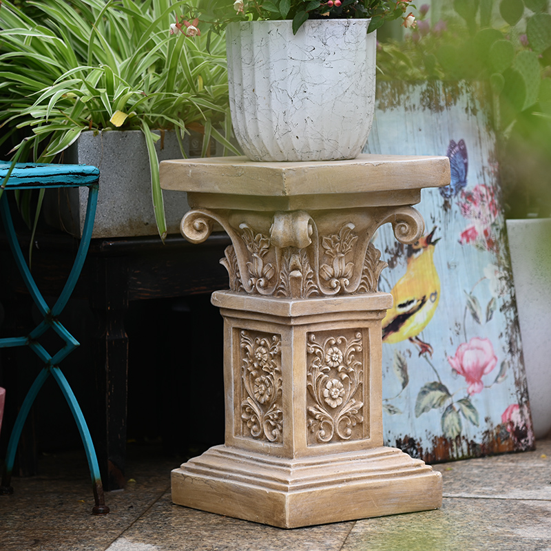 复古方形罗马柱子装饰摆件落地花园庭院婚庆路引艺术画廊照相道具