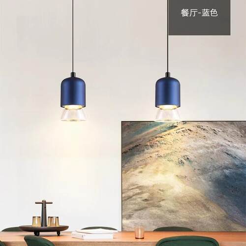 可全光谱卧室床灯现代简约奢658创意小吊灯北欧吧台升降轻吊线头