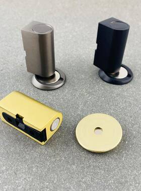 汉顿黄铜静音门隐形简约吸防撞室强内通用型TM011磁门挡门碰防风