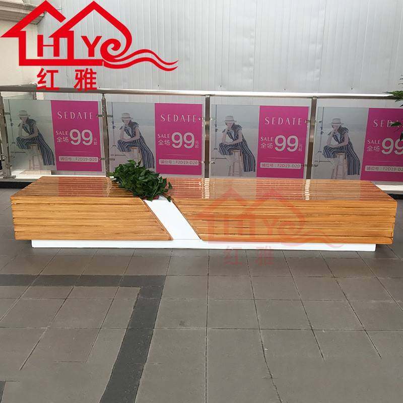 户外玻璃钢防腐木坐凳商场学校写字楼等候休闲椅木纹长条花盆座椅,基础建材,其它,淘宝优惠券,粉丝福利购,淘宝优惠卷