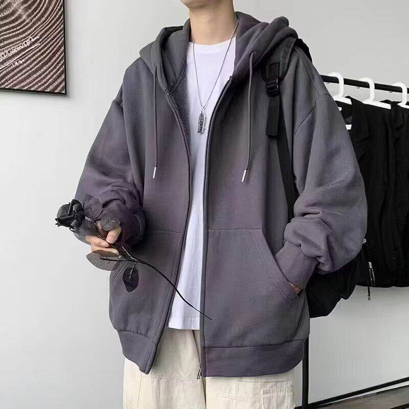 开衫卫衣男港风春秋季
