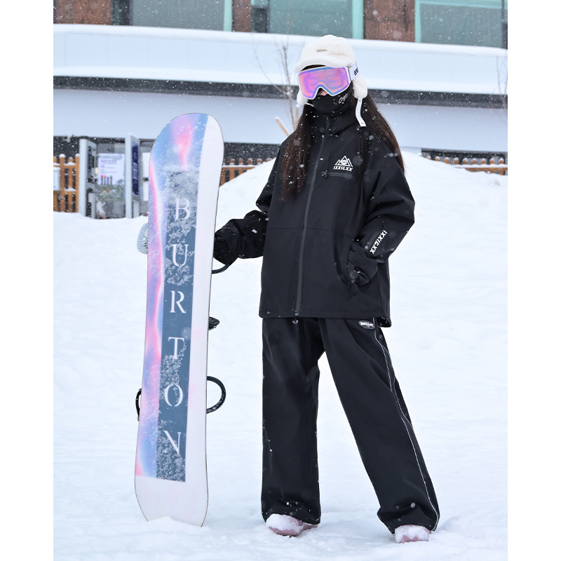 连帽防水防风滑雪衣裤男女潮户外单板套装HF66+HK1164J加绒-P240
