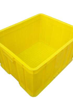 厂家  600*490*355 仓库胶箱10号加厚PE周转胶筐物料周转箱