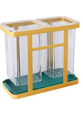 厨房筷笼方形筷子筒日式筷架筷子收纳架刀叉置物架壁挂式免打孔