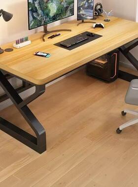 实木台式电桌电竞桌办学脑OUK生学习桌用卧室书桌小家户型公桌桌