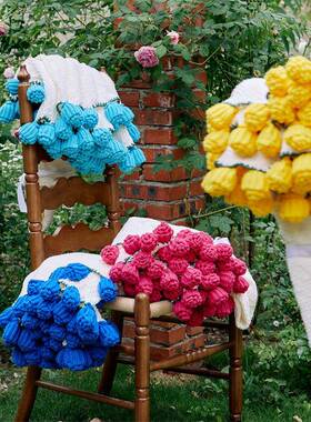 玫瑰是束毯子成品M-Y297不材料包货150CM直径玫瑰现花束毛毯成花