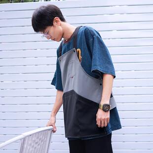 围裙家用厨花房罩衣男餐露营饮画画理园艺艺发马甲女2676印制logo