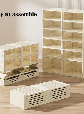 44CM宽折叠柜鞋用免安装YIHENG明一拉就大容量多层家用塑料透收纳